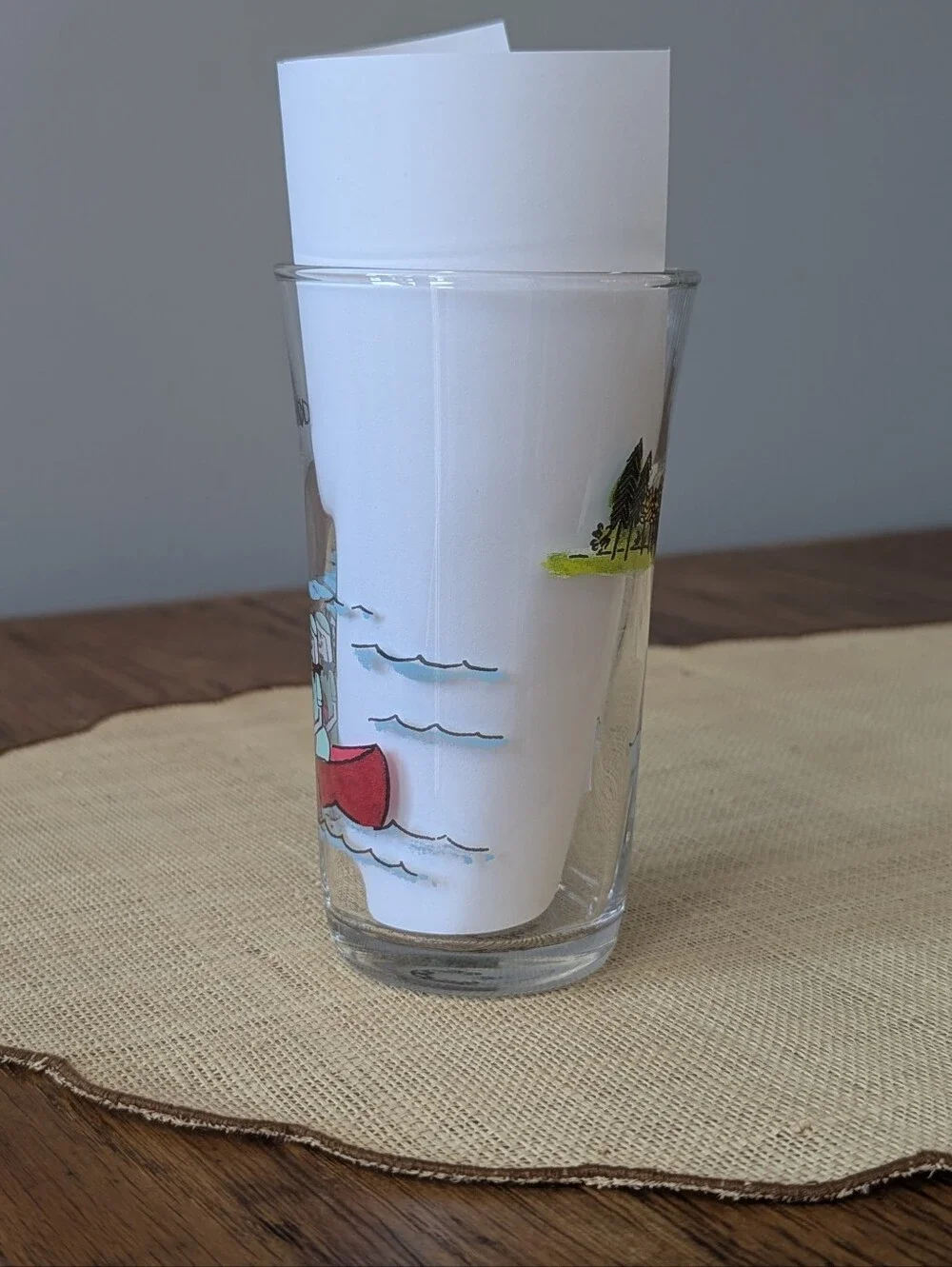 Anthropologie Menagerie Molly Hatch Hello Friend Canoe Juice Glass